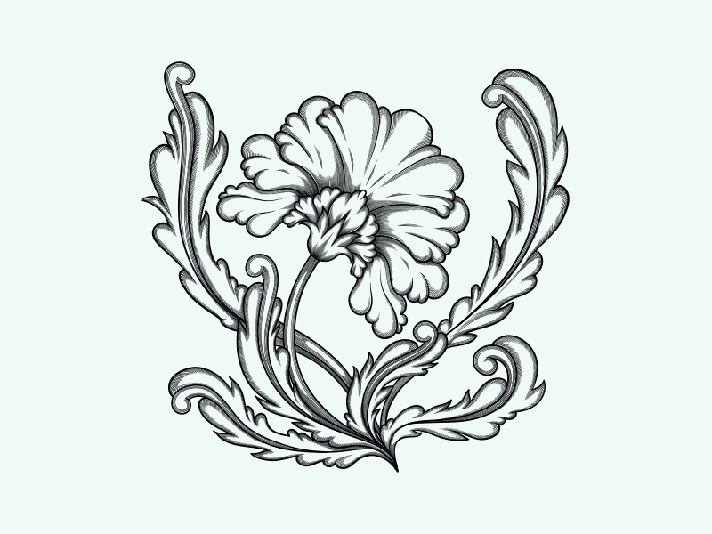 Floral — finished vector result